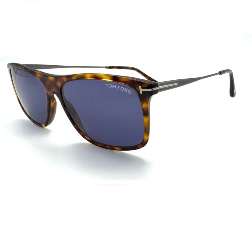 Tom Ford Tortoise Shell Sunglasses with Blue Lenses